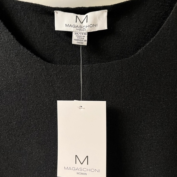 Magaschoni Black Dolman Sleeve Sweater-NWT-size 3X - Picture 4 of 4